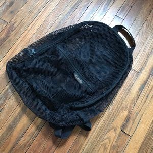 90s Black Mesh Backpack